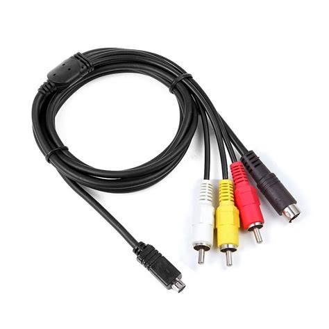 AV A/V Audio Video TV Out Cable Cord Lead For Sony Camcorder Handycam DCR HC26/e-in Audio ...