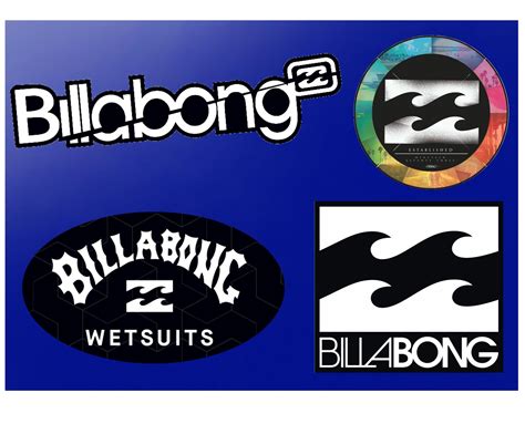 Billabong Custom Mixed Surf Board Stickers Set x 4 Unique | Etsy