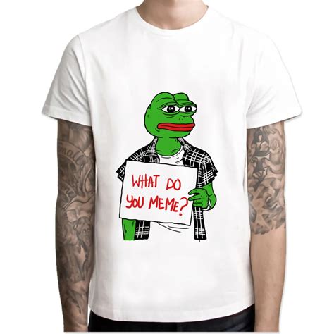 Memes pepe Meme T shirt men t shirt fashion t shirt O Neck white TShirts For man Top Tees ...