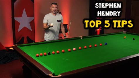 Stephen Hendry's Top 5 Snooker Tips - Snooker Freaks