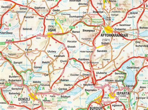 Denizli Map - Turkey