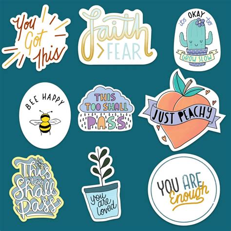 Mental Health Sticker 9 pack – Big Moods