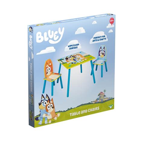 Bluey Kids Table and 2 Chairs Set | I lager | Billig