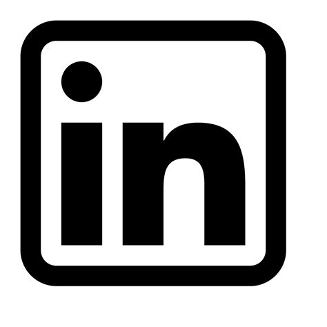 Linkedin Logo Icon Png Transparent Background Linkedin Logo Black And ...