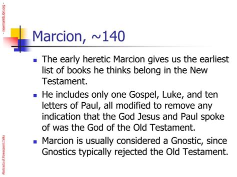 PPT - The Canon of the New Testament PowerPoint Presentation, free download - ID:299907