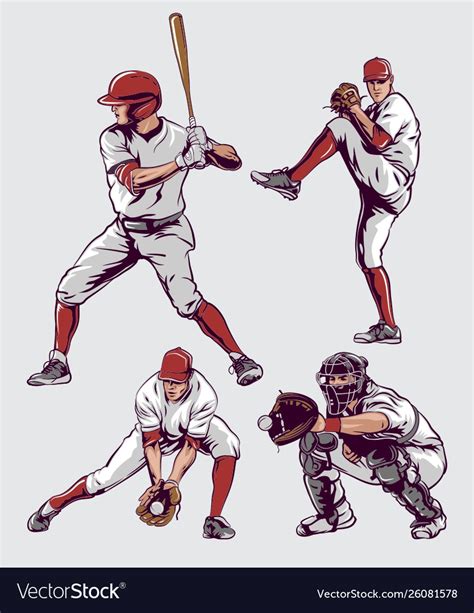 Baseball player Royalty Free Vector Image - VectorStock