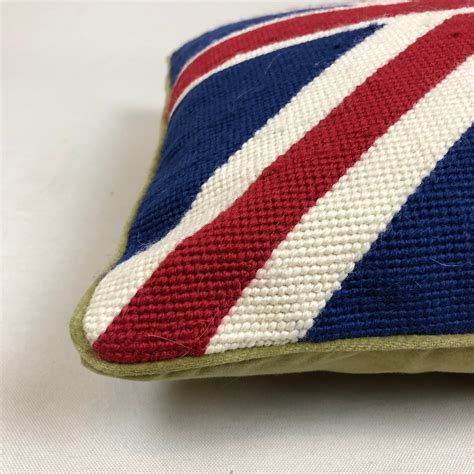 Union Jack Flag Needlepoint Pillow – English Traditions