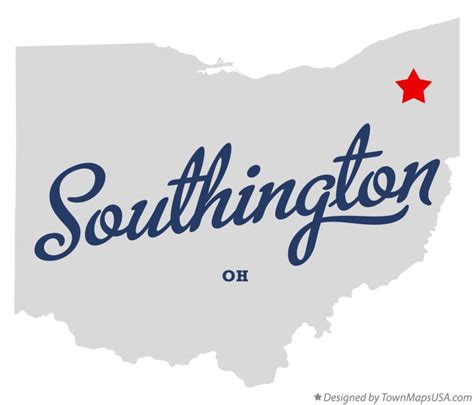 Map of Southington, OH, Ohio