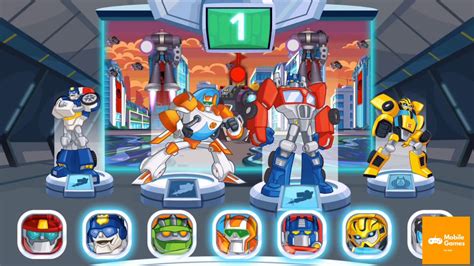 Transformers Rescue Bots Disaster Dash Hero Run 10 Become Giant DinoBot | Mobile Games 4 Kids ...