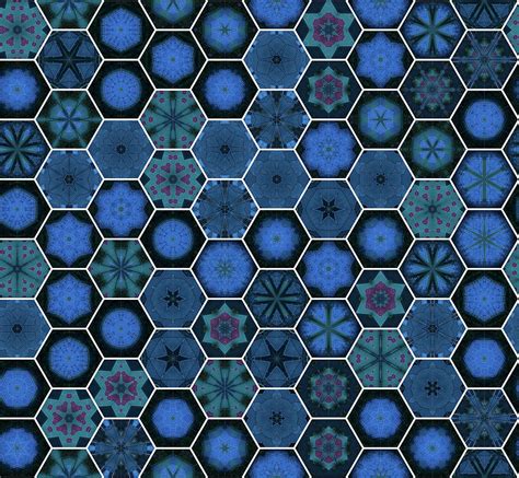 Hexagon Pattern for Apparels Digital Art by Tin Tran - Fine Art America