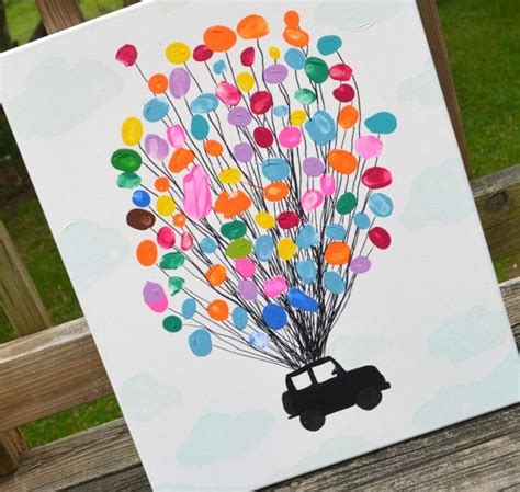 Thumbprint Canvas Art | Finger paint art, Thumbprint art, Fingerprint art