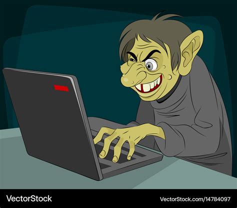 Ugly internet troll Royalty Free Vector Image - VectorStock