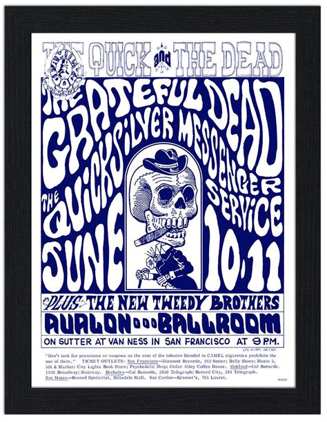 Grateful Dead Psychedelic Concert Poster : Art Print £7.99 / Framed Print £22.99 / T-Shirt £12. ...