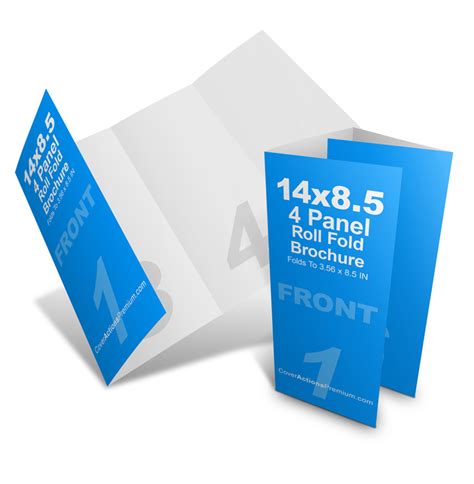 Roll Fold Brochure Template