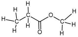 Draw the condensed structural formula for the compound: Methyl propanoate. | Homework.Study.com