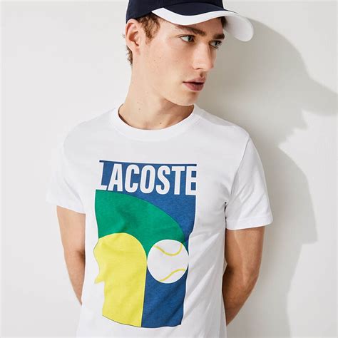 Lacoste Graphic Men's Tennis Tee White