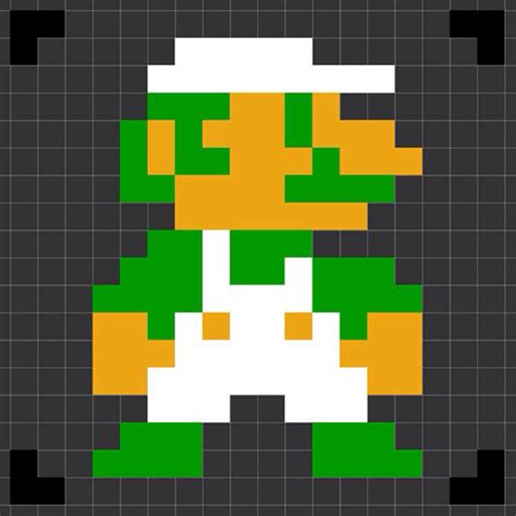 Mario And Luigi Pixel Art Minecraft