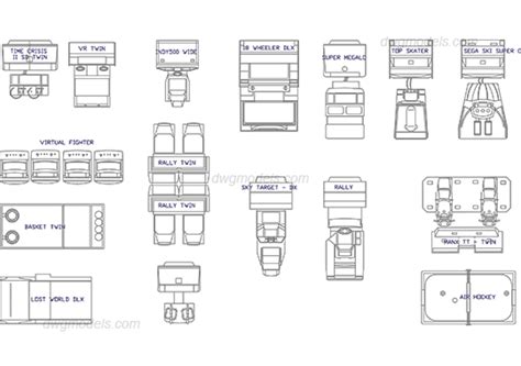 Game equipment 1 DWG, free CAD Blocks download