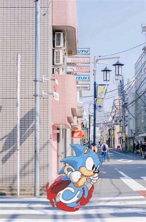 Sonic in Tokyo, aesthetic, city, sonic, sonic the hedgehog, HD phone ...