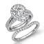 2 Row Halo Split Shank Pear Cut Diamond Engagement Bridal Ring GIA F SI1 2.8 Ct | eBay