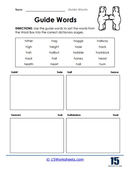 Guide Words Worksheets - 15 Worksheets.com