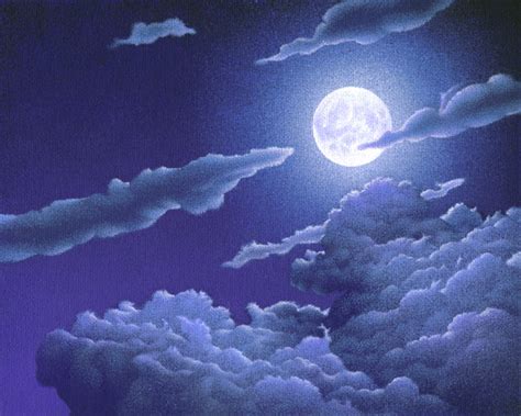 Night Clouds Painting at PaintingValley.com | Explore collection of Night Clouds Painting