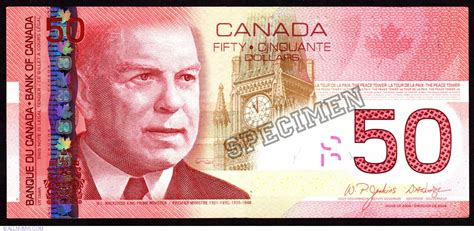 50 Canadian Dollars 2004, 2001-2008 Issues - Canada - Banknote - 3846