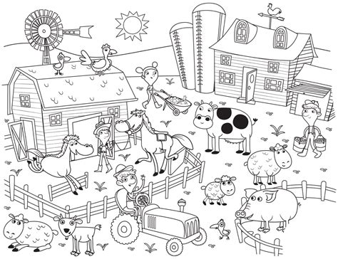 Coloriage Animaux de la Ferme Faciles - télécharger et imprimer gratuit ...