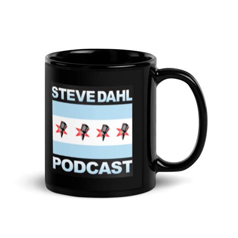 Black Glossy Logo Mug, 11oz - The Steve Dahl Podcast