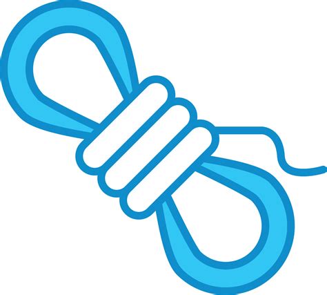 Rope Line Filled Blue 9650674 Vector Art at Vecteezy