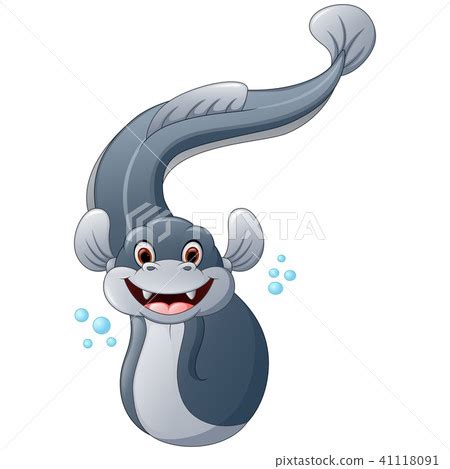 Electric eel cartoon - Stock Illustration [41118091] - PIXTA