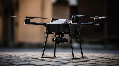 Premium AI Image | A drone delivering a package to a doorstep AI generated