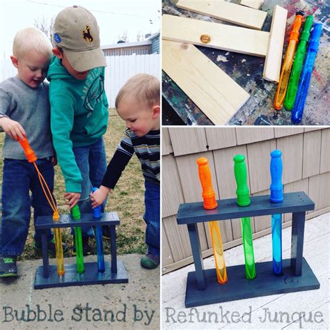 Bubble stand made from scrap wood. | Projects, Wood, Bubbles