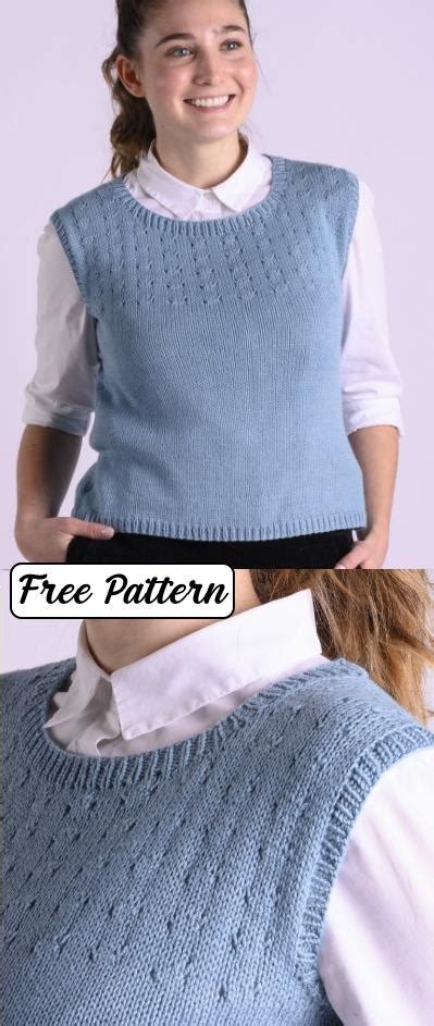 14 Free Vest Knitting Patterns for Women - Knitting Bee