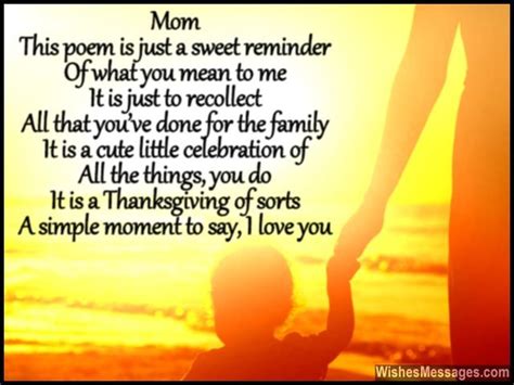 I Love You Poems for Mom – WishesMessages.com