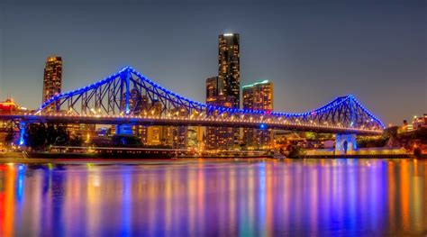 Download Australia City Bridge Brisbane Man Made Story Bridge HD Wallpaper