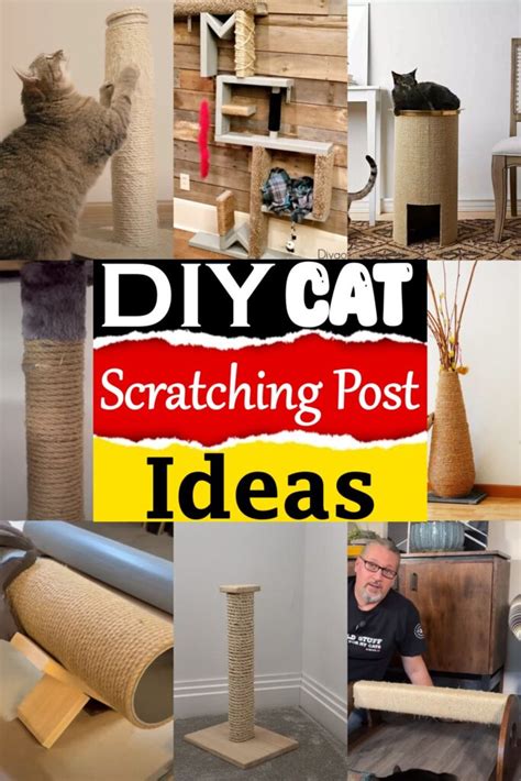 35 DIY Cat Scratching Post Ideas - DIYnCrafty