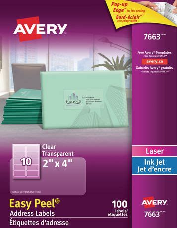 Avery® Clear Address Labels with Easy Peel® | Walmart Canada