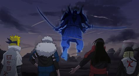 Uchiha Madara Vs 5 Kage