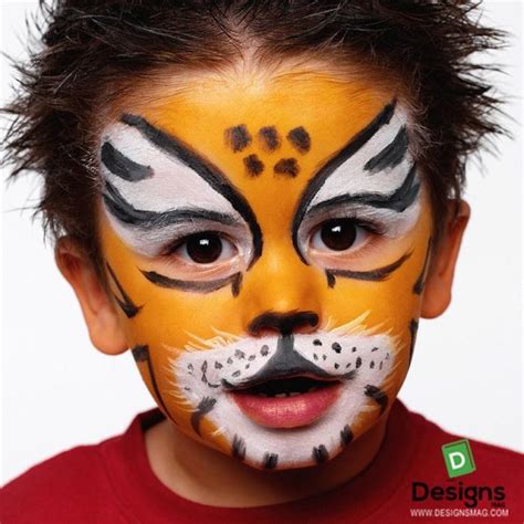 Easy Tiger Face Painting Designs