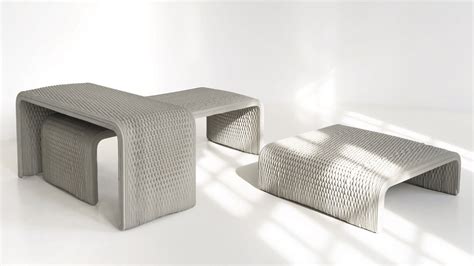 Woven concrete benches by Studio 7.5 and XstreeE | Projets de mobilier, Mobilier, Accessoire maison