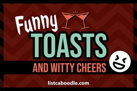 Funny Toasts for Weddings, Parties, Drinking | listcaboodle.com