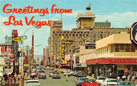 Vintage Las Vegas Postcard | Las vegas, Old vegas, Downtown las vegas