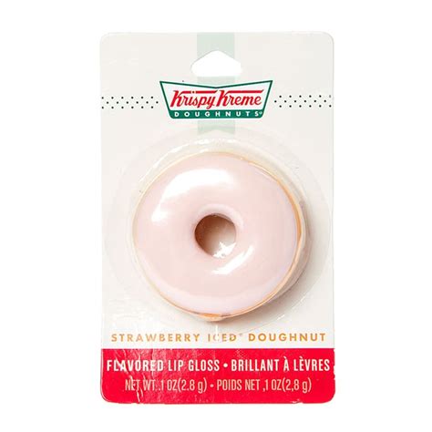 Krispy Kreme Strawberry Iced Doughnut Flavored Lip Gloss ($5) | Krispy Kreme-Flavored Lip Balm ...