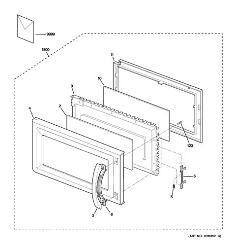 I have a door part to replace on ge microwave (wb55x10655).