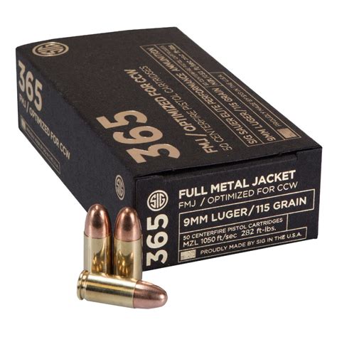 Murdoch's – SIG SAUER - 9mm Luger 115 Grain Elite Ball 365 FMJ Ammo