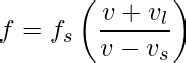 Doppler Shift Formula - GeeksforGeeks