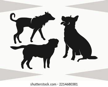 Dog Silhouette Svg Dog Svg Stock Vector (Royalty Free) 2214680381 ...