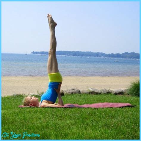 Shoulder Stand Yoga Pose - AllYogaPositions.com