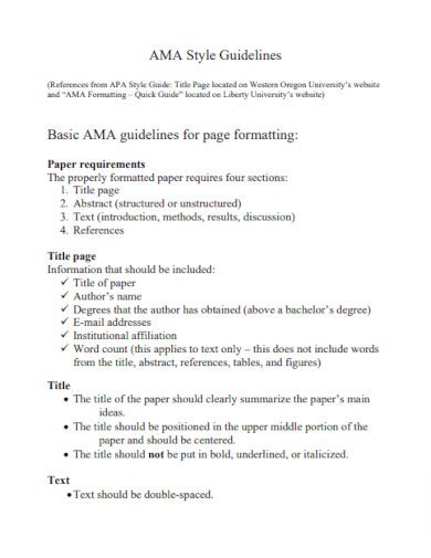 34+ AMA Citation Format - Example, PDF | Examples